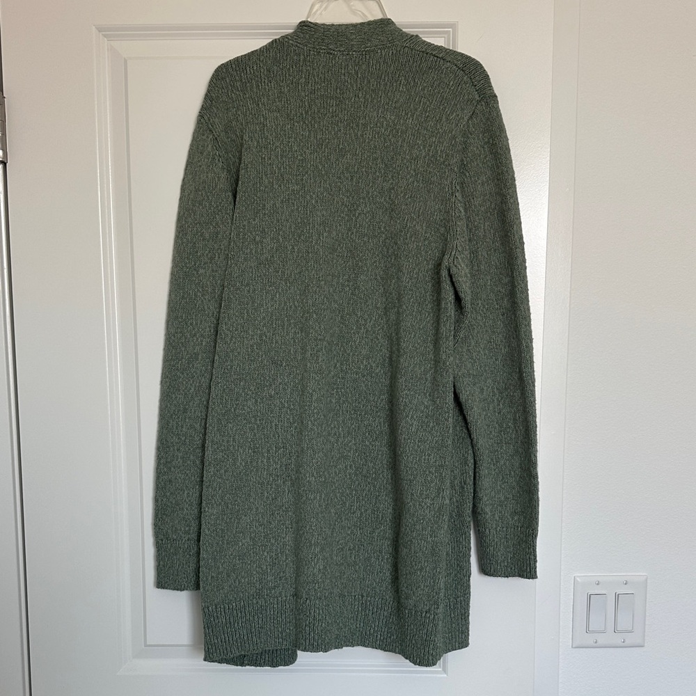 L.L. Bean Sea Green Knit Cardigan - Picture 3 of 4